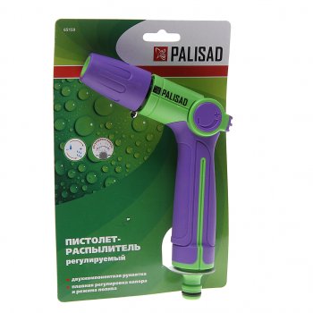 479 р. Пистолет-распылитель 1 режим пластиковый регулируемый PALISAD PALISAD 65159 PALISAD 65159  с доставкой в г. Майкоп. Увеличить фотографию 1