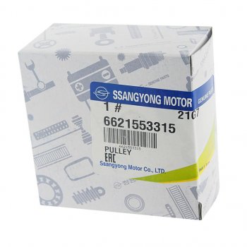 6 349 р. Шкив SSANGYONG Actyon (06-),Kyron (05-),Rexton (02-),Rodius (04-) (D2027) генератора OE SSANGYONG 6621553315  с доставкой в г. Майкоп. Увеличить фотографию 2