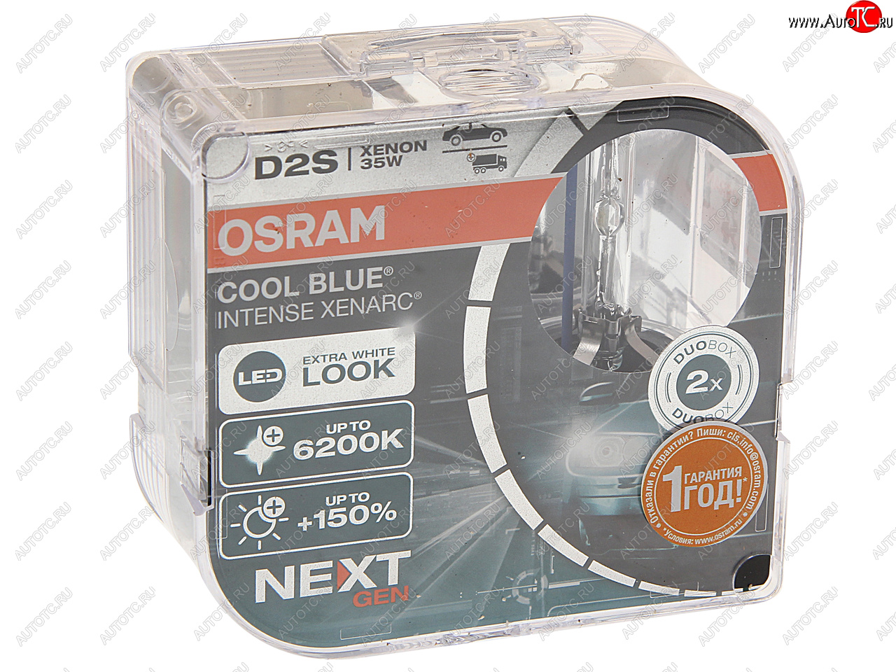 10 799 р. Лампа ксеноновая D2S 35W P32d-2 +150% 6200K 85V 3200лм бокс (2шт.) Cool Blue Intense NextGen OSRAM OSRAM 66240cbn-hcb OSRAM 66240cbn-hcb  с доставкой в г. Майкоп