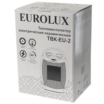 2 449 р. Тепловентилятор бытовой 1.80кВт (18кв.м) настольный белый EUROLUX EUROLUX 6727  с доставкой в г. Майкоп. Увеличить фотографию 5