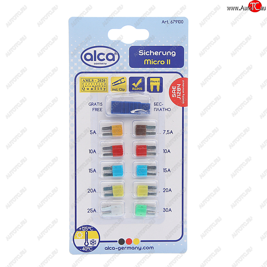 252 р. Предохранитель 5-30А флажковый MICRO 2 комплект 10шт. ALCA ALCA 679100 ALCA 679100  с доставкой в г. Майкоп