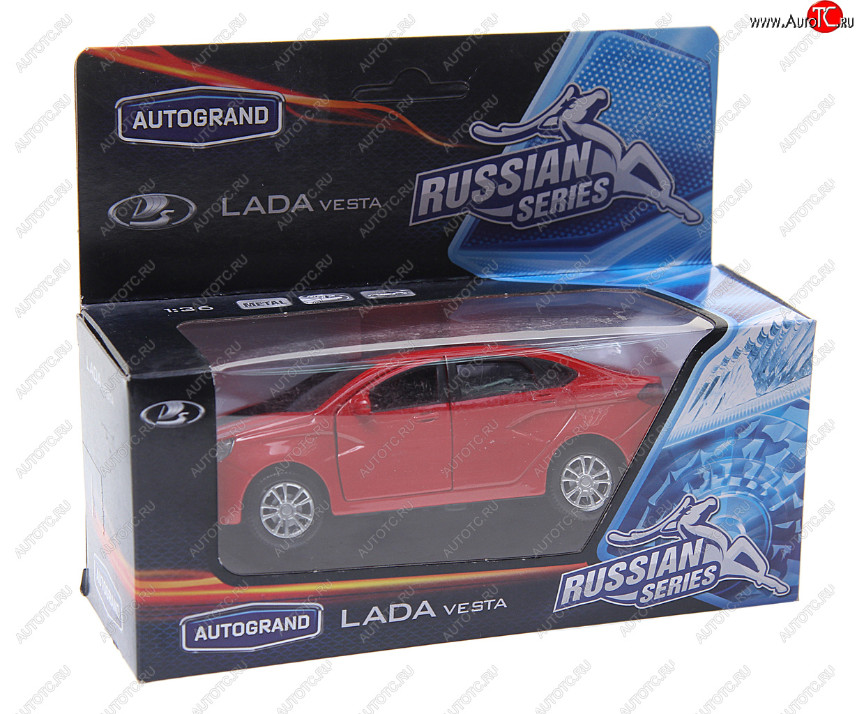 639 р. Модель автомобиля ЛАДА Vesta металлическая AUTOGRAND AUTOGRAND 6833868330 AUTOGRAND 6833868330  с доставкой в г. Майкоп