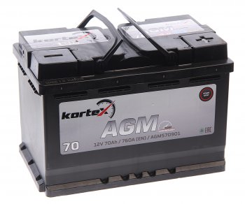 23 699 р. Аккумулятор KORTEX AGM 70Ач обратная полярность KORTEX 6ст70(0) agm570901  с доставкой в г. Майкоп. Увеличить фотографию 1