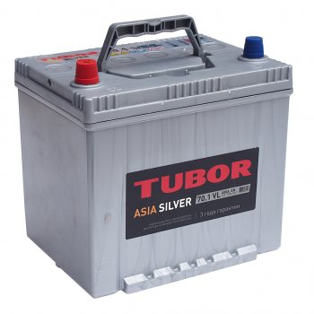 11 199 р. Аккумулятор TUBOR Asia Silver 70Ач TUBOR 6ст70(1) d23r  с доставкой в г. Майкоп. Увеличить фотографию 1