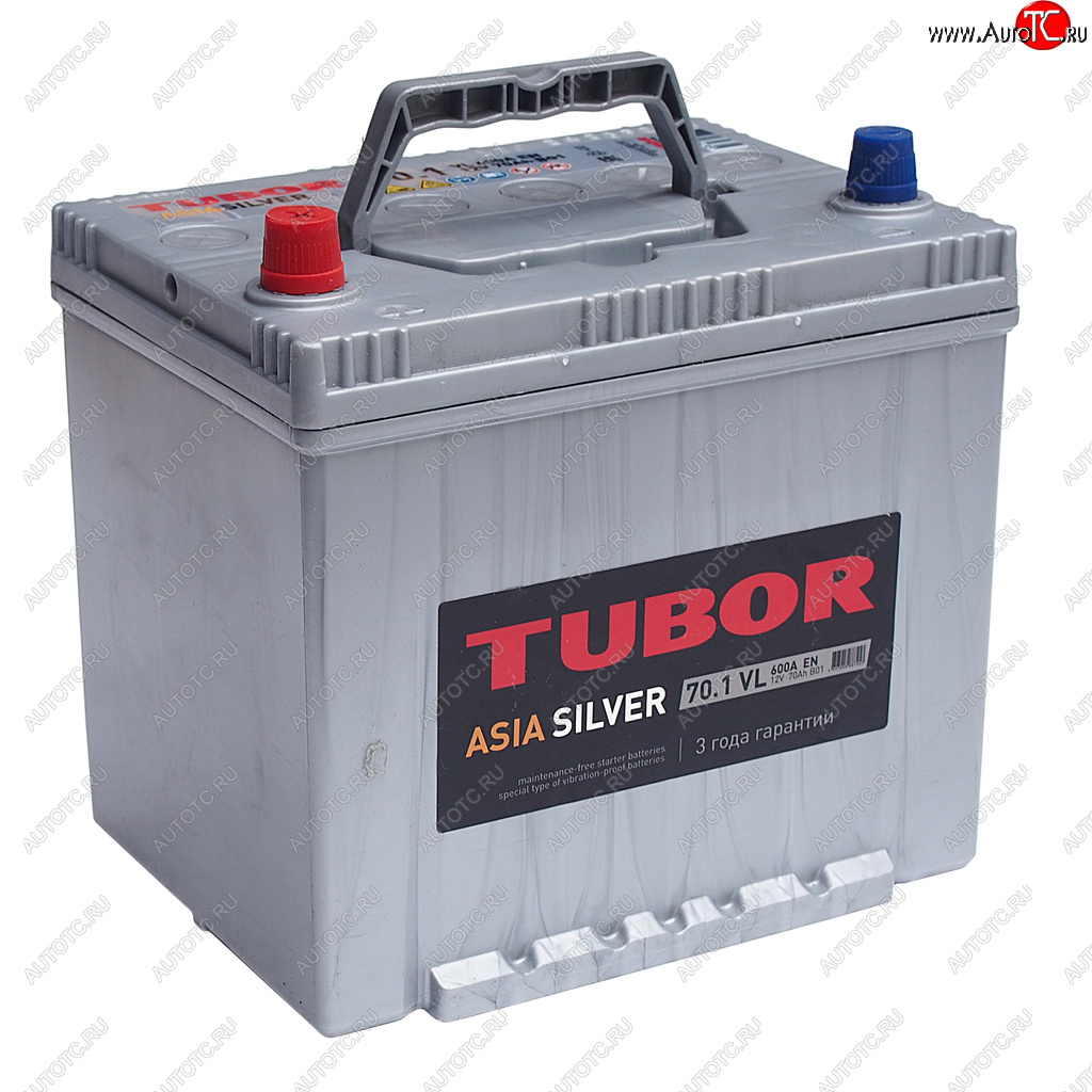 11 199 р. Аккумулятор TUBOR Asia Silver 70Ач TUBOR 6ст70(1) d23r  с доставкой в г. Майкоп