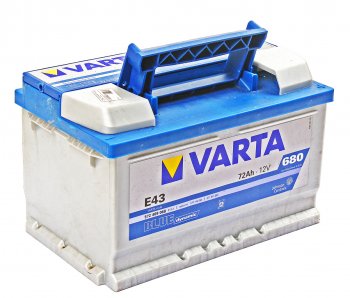 16 949 р. Аккумулятор VARTA Blue Dynamic 72Ач обратная полярность, низкий VARTA 6ст72(0) е43  с доставкой в г. Майкоп. Увеличить фотографию 1