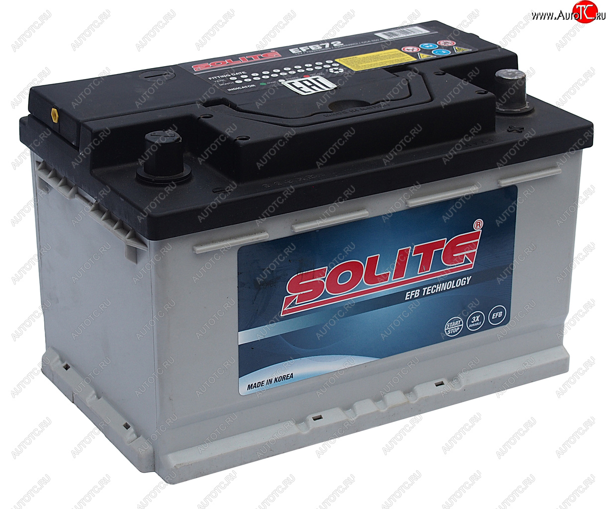 13 499 р. Аккумулятор SOLITE EFB 72А/ч обратная полярность,низкий SOLITE 6ст72(0) efb72 SOLITE 6ст72(0) efb72  с доставкой в г. Майкоп