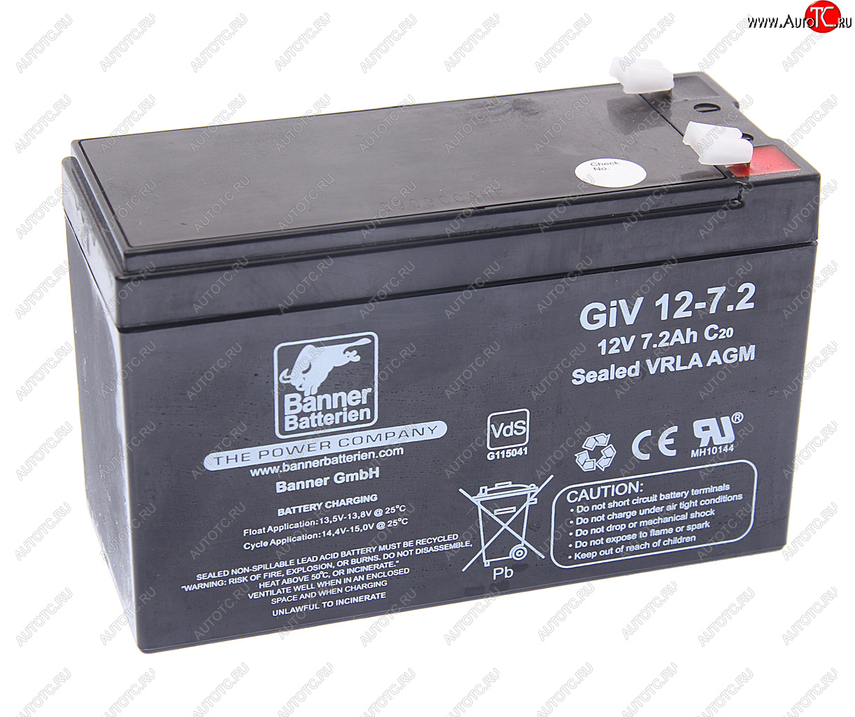 3 599 р. Аккумулятор BANNER GIV 7.2Ач BANNER 6ст7,2 giv 12-7,2  с доставкой в г. Майкоп