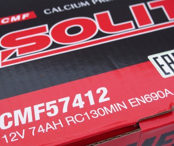 13 999 р. Аккумулятор SOLITE 74Ач обратная полярность SOLITE 6ст74(0) cmf 57412  с доставкой в г. Майкоп. Увеличить фотографию 4