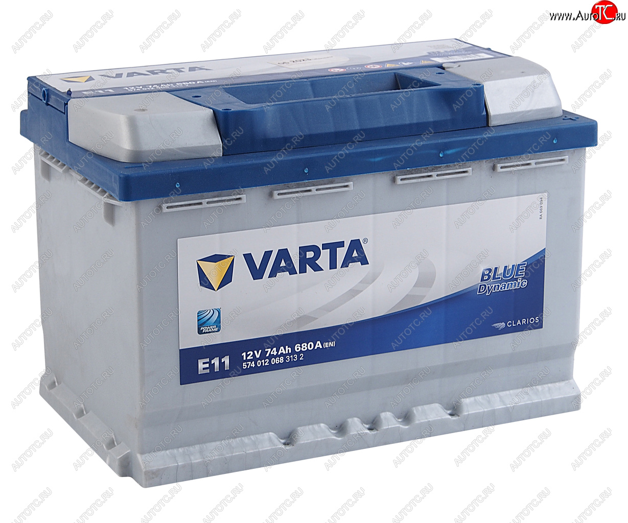 16 949 р. Аккумулятор VARTA Blue Dynamic 74Ач обратная полярность VARTA 6ст74(0) е11  с доставкой в г. Майкоп