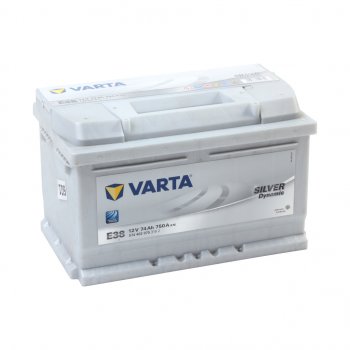 18 399 р. Аккумулятор VARTA Silver Dynamic 74Ач обратная полярность, низкий VARTA 6ст74(0) e38  с доставкой в г. Майкоп. Увеличить фотографию 1
