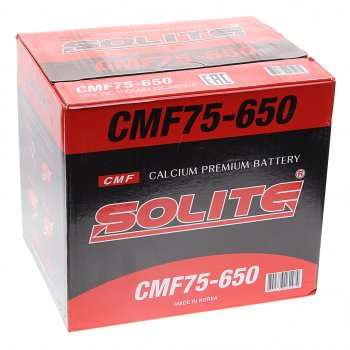14 349 р. Аккумулятор SOLITE 75Ач боковые клеммы SOLITE 6ст75(1) cmf 75-650  с доставкой в г. Майкоп. Увеличить фотографию 3