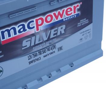 12 599 р. Аккумулятор MACPOWER 75Ач MACPOWER 6ст75(1) smf57413  с доставкой в г. Майкоп. Увеличить фотографию 3