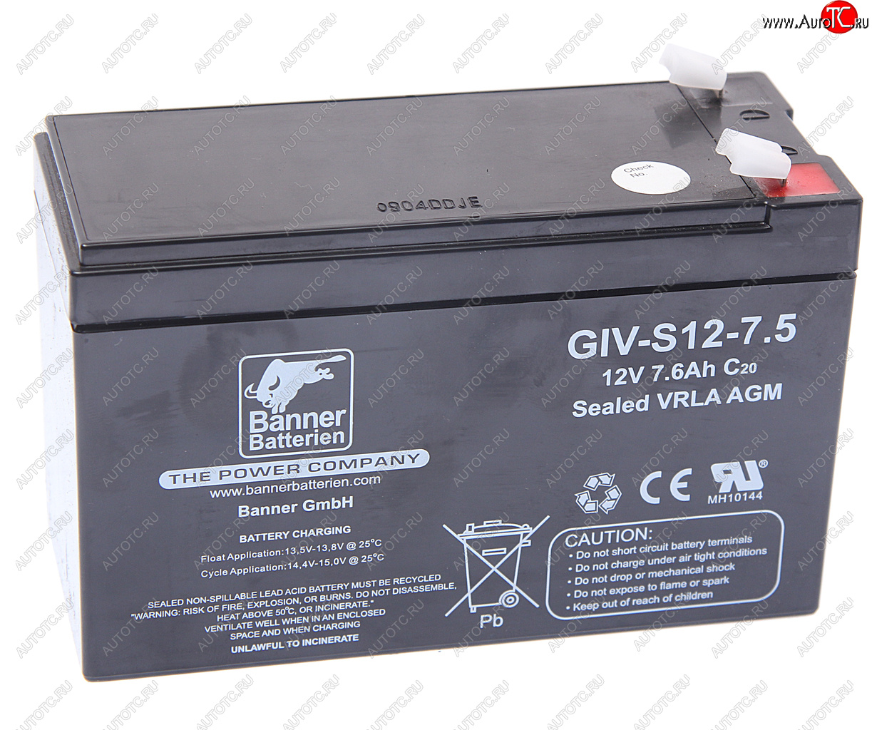 3 199 р. Аккумулятор BANNER GIV-S 7.5А/ч BANNER 6ст7,5 giv-s 12-7,5 BANNER 6ст7,5 giv-s 12-7,5  с доставкой в г. Майкоп