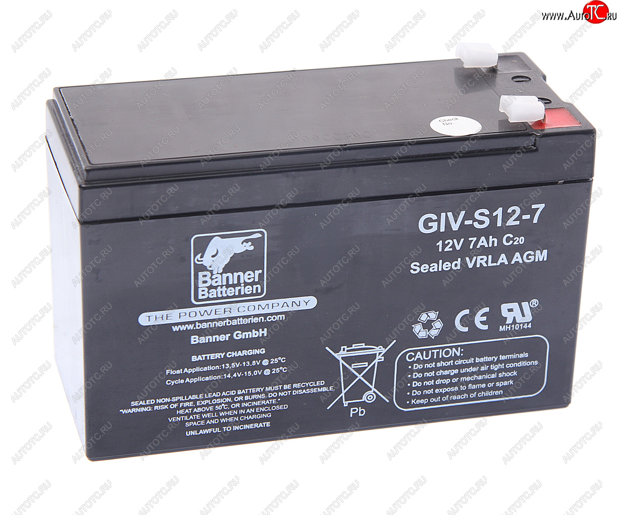 2 579 р. Аккумулятор BANNER GIV-S 7Ач BANNER 6ст7 giv-s 12-7  с доставкой в г. Майкоп