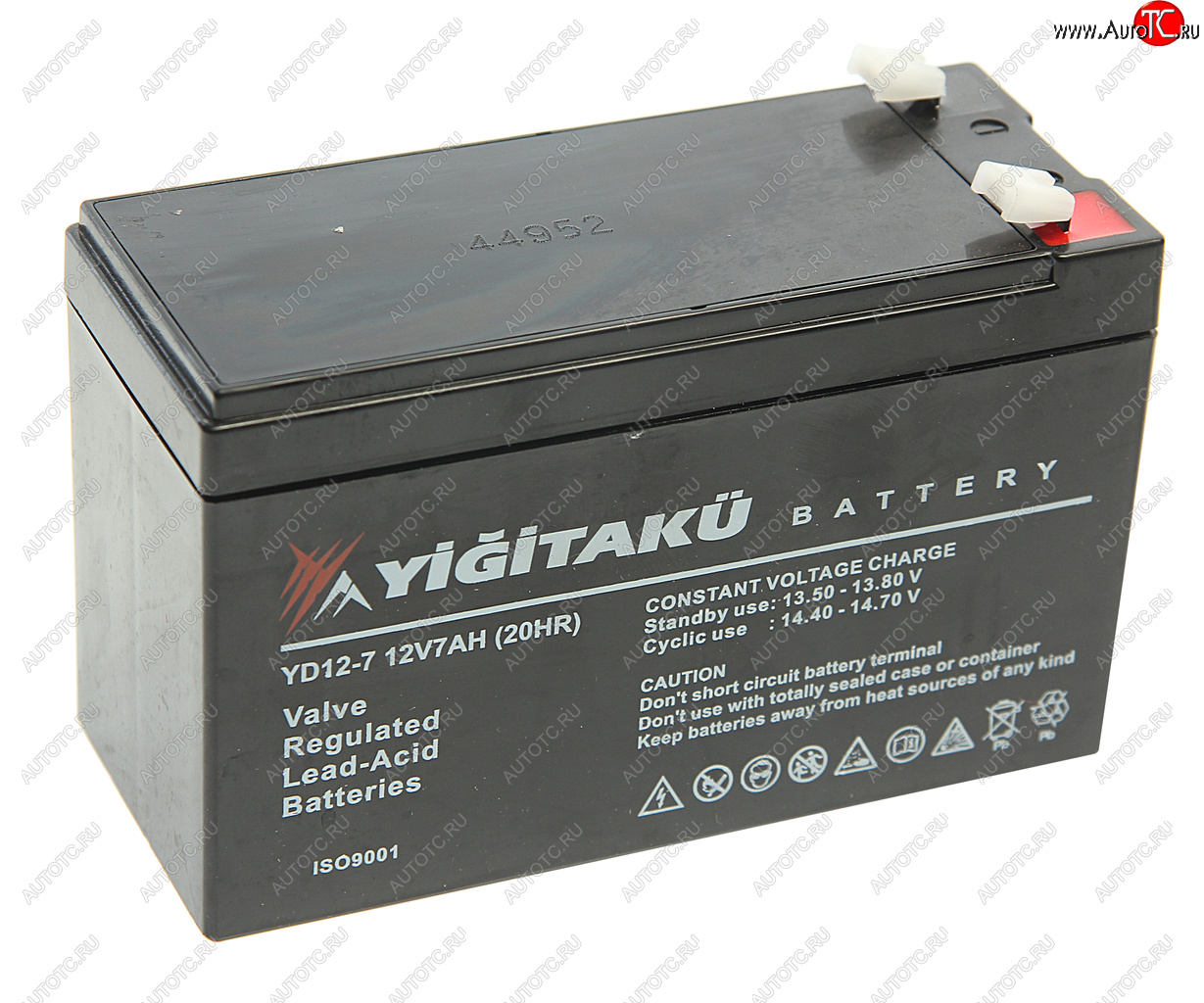 2 299 р. Аккумулятор YIGITAKU AGM 7Ач MACPOWER 6ст7 yd12-7  с доставкой в г. Майкоп