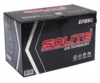 20 099 р. Аккумулятор SOLITE EFB 80Ач обратная полярность SOLITE 6ст80(0) efb80  с доставкой в г. Майкоп. Увеличить фотографию 4