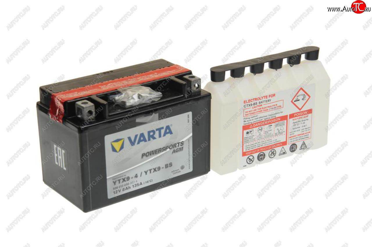 4 899 р. Аккумулятор VARTA MOTO AGM 8Ач VARTA 6ст8 508 012 008 (ytx9-4(bs))  с доставкой в г. Майкоп