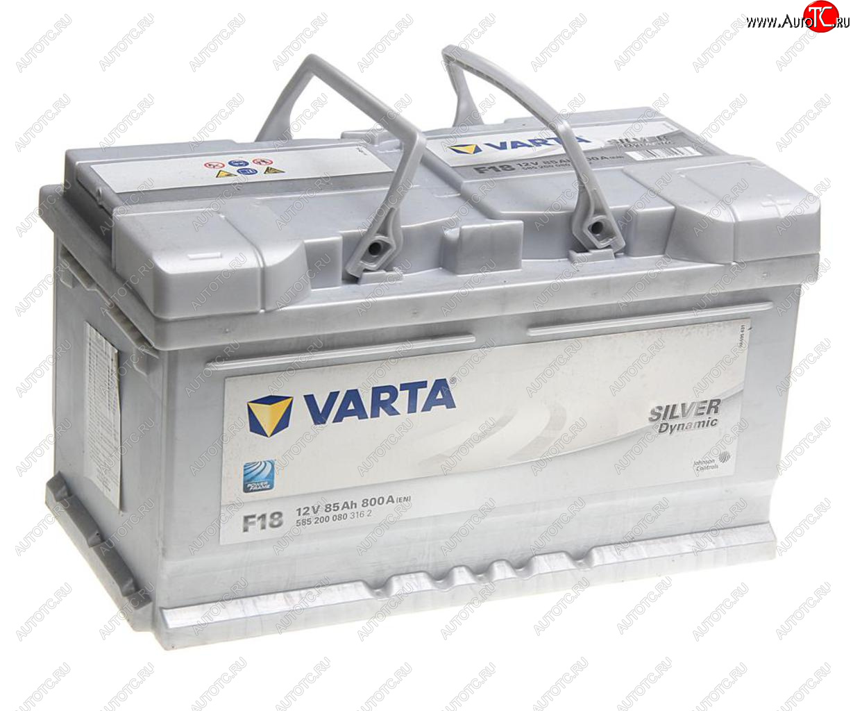 19 549 р. Аккумулятор VARTA Silver Dynamic 85Ач обратная полярность, низкий VARTA 6ст85(0) f18  с доставкой в г. Майкоп