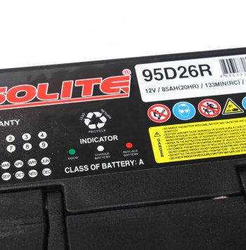 13 599 р. Аккумулятор SOLITE 85Ач SOLITE 6ст85(1) 95d26r  с доставкой в г. Майкоп. Увеличить фотографию 2