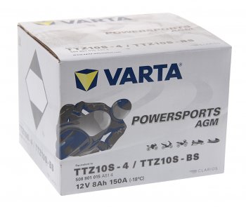 6 949 р. Аккумулятор VARTA MOTO AGM 8Ач VARTA 6ст8 ttz10s-4(bs)  с доставкой в г. Майкоп. Увеличить фотографию 2