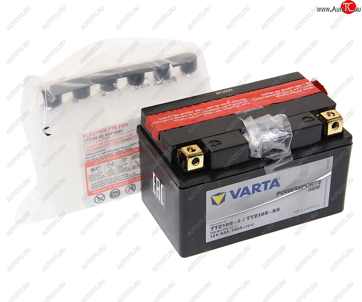 6 949 р. Аккумулятор VARTA MOTO AGM 8Ач VARTA 6ст8 ttz10s-4(bs)  с доставкой в г. Майкоп
