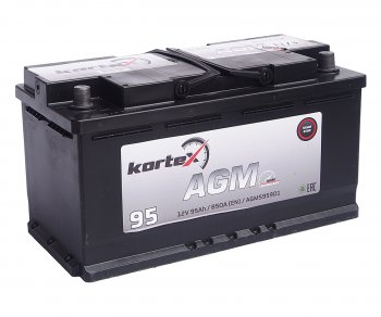 28 999 р. Аккумулятор KORTEX AGM 95Ач обратная полярность KORTEX 6ст95(0) agm595901  с доставкой в г. Майкоп. Увеличить фотографию 1