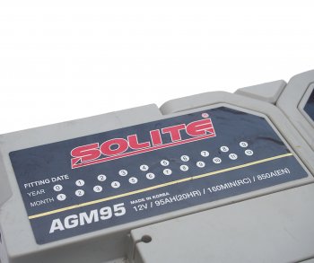 30 999 р. Аккумулятор SOLITE AGM 95Ач обратная полярность SOLITE 6ст95(0) agm95l  с доставкой в г. Майкоп. Увеличить фотографию 4