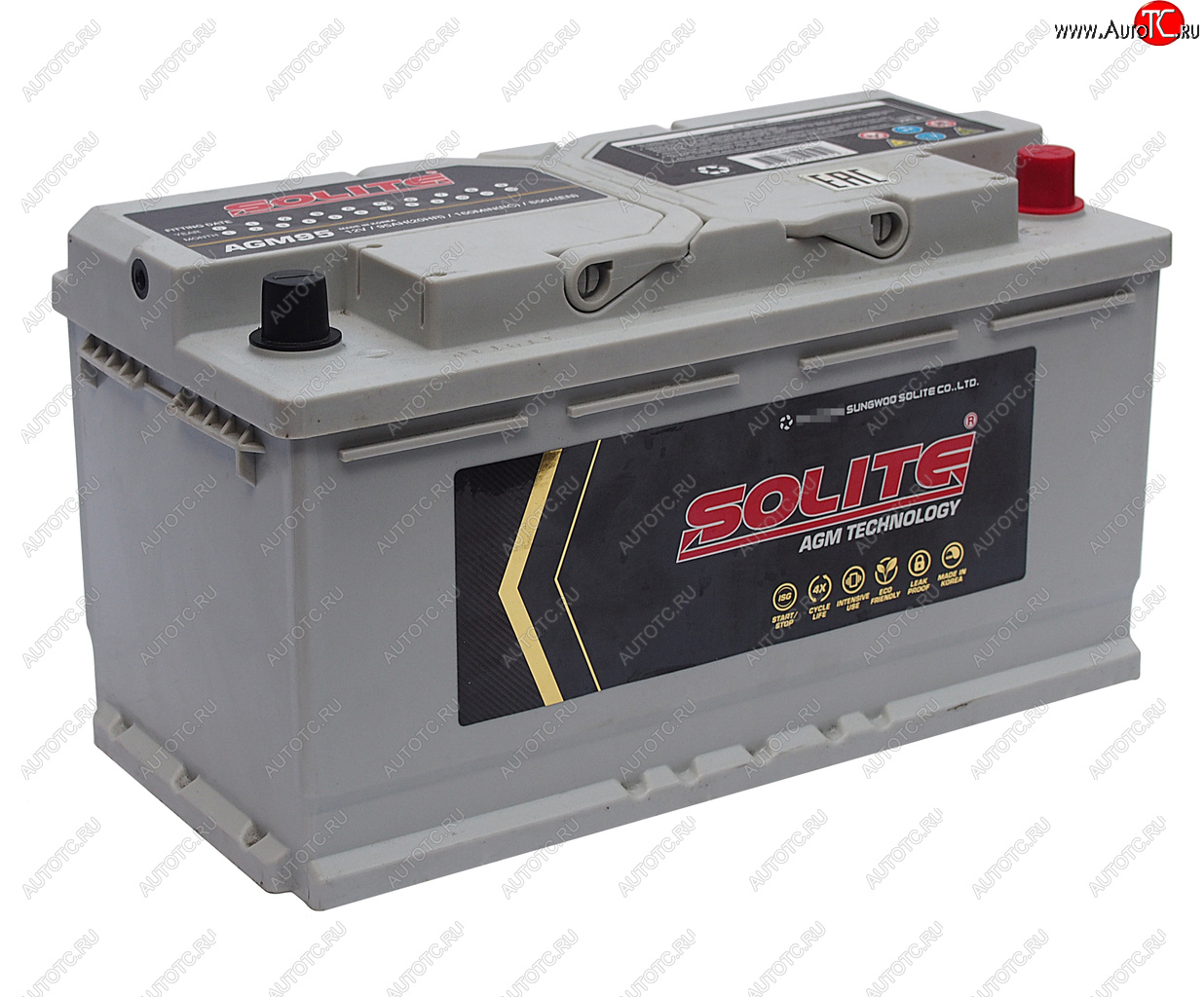 30 999 р. Аккумулятор SOLITE AGM 95Ач обратная полярность SOLITE 6ст95(0) agm95l  с доставкой в г. Майкоп