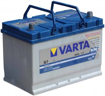 19 999 р. Аккумулятор VARTA Blue Dynamic 95Ач обратная полярность VARTA 6ст95(0) g7  с доставкой в г. Майкоп. Увеличить фотографию 1
