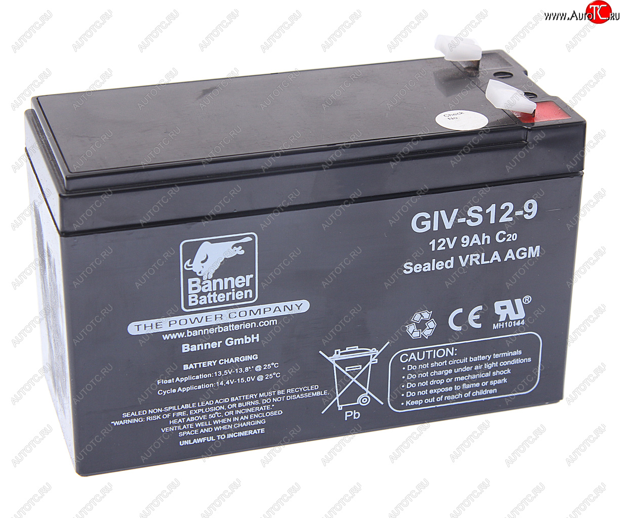 3 099 р. Аккумулятор BANNER GIV-S 9А/ч BANNER 6ст9 giv-s 12-9 BANNER 6ст9 giv-s 12-9  с доставкой в г. Майкоп