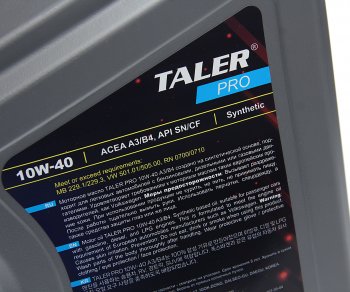 3 399 р. Масло моторное PRO A3B4 10W40 синт.4л TALER TALER 700411  с доставкой в г. Майкоп. Увеличить фотографию 2