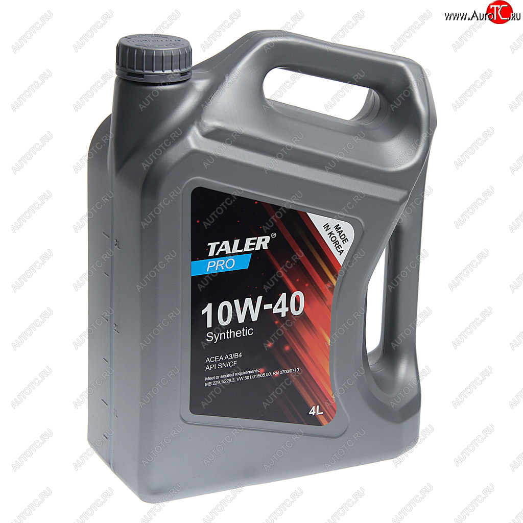 3 399 р. Масло моторное PRO A3B4 10W40 синт.4л TALER TALER 700411  с доставкой в г. Майкоп