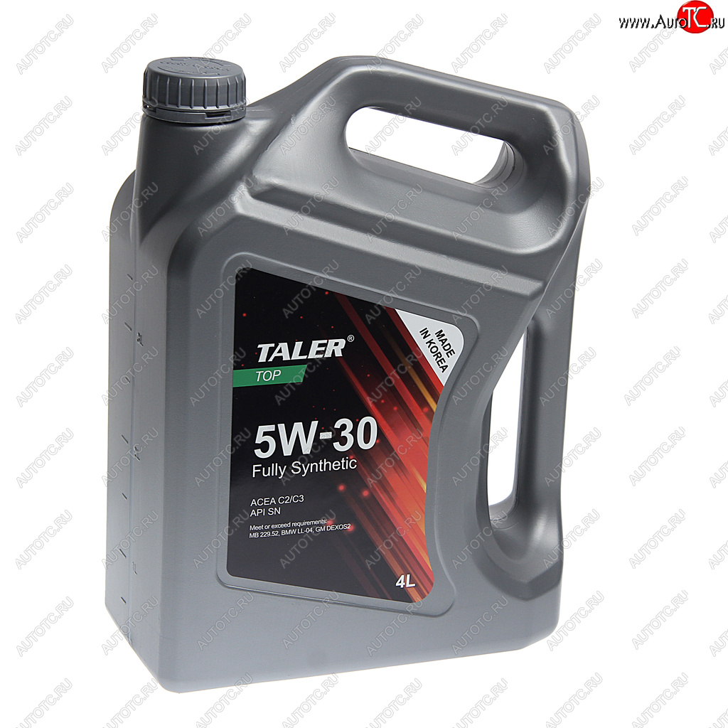 3 899 р. Масло моторное TOP C2C3 5W30 синт.4л TALER TALER 700415  с доставкой в г. Майкоп