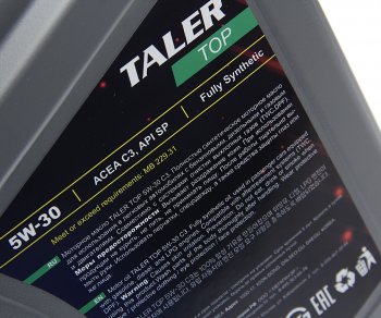 3 199 р. Масло моторное TOP C3 5W30 синт.4л TALER TALER 700416  с доставкой в г. Майкоп. Увеличить фотографию 2