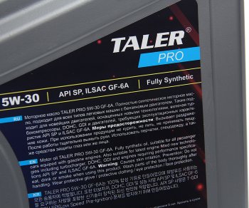 2 699 р. Масло моторное PRO SPGF-6 5W30 синт.4л TALER TALER 700417  с доставкой в г. Майкоп. Увеличить фотографию 2