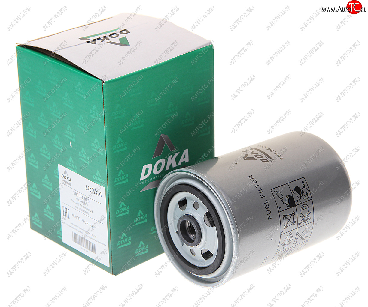 569 р. Фильтр топливный RENAULT Premium,Midlum,Kerax,ЯМЗ (дв.E-TECH ЕВРО-3) (00-) DOKA DOKA 701.04.006  с доставкой в г. Майкоп