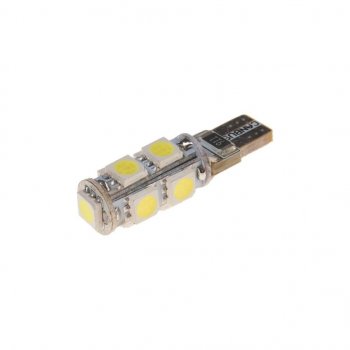 128 р. Лампа светодиодная 24V W5W T10 W2.1x9.5d 6000K 9 LED с обманкой CANbus MEGAPOWER MEGAPOWER-AUTOMOTIVE 70215w-24  с доставкой в г. Майкоп. Увеличить фотографию 1