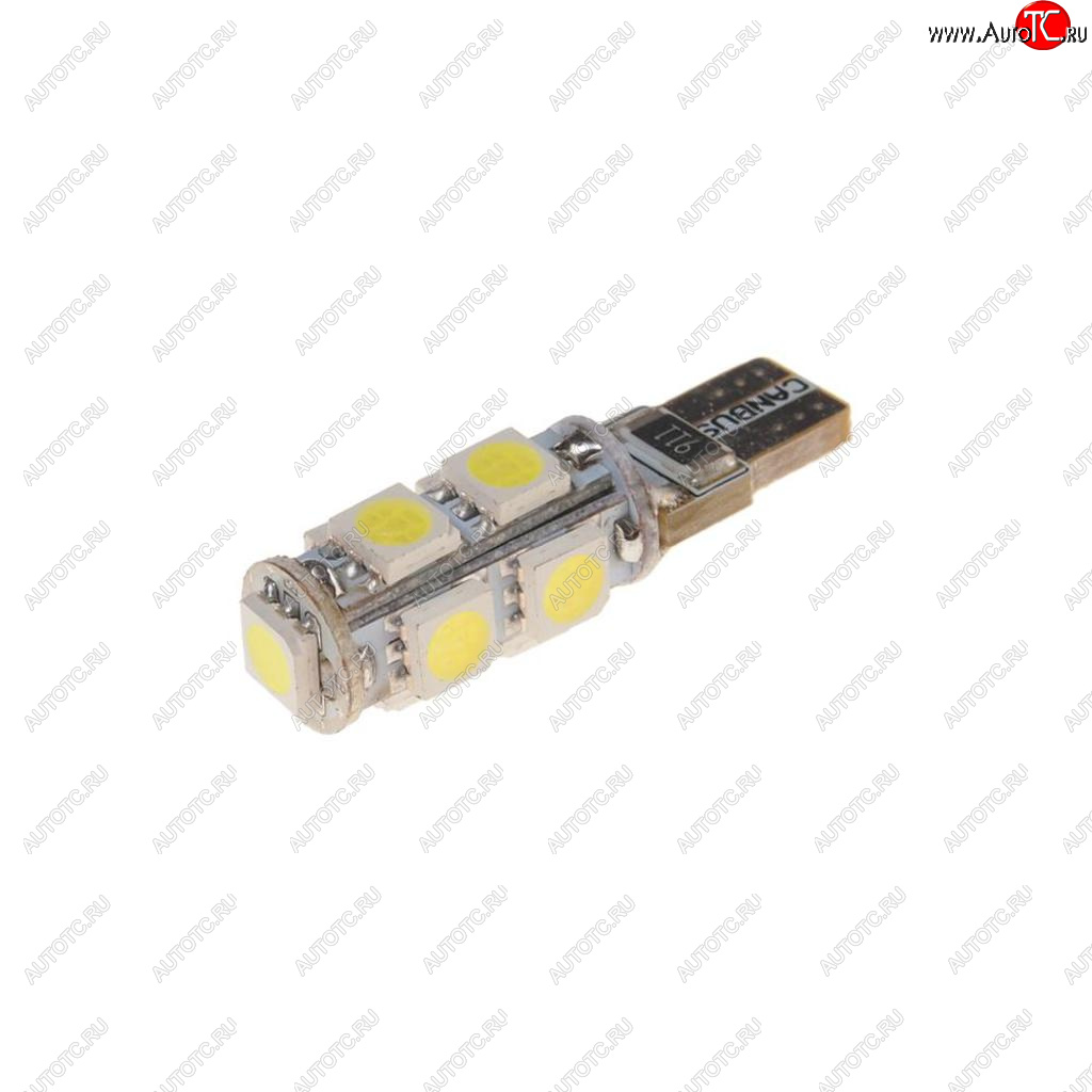 128 р. Лампа светодиодная 24V W5W T10 W2.1x9.5d 6000K 9 LED с обманкой CANbus MEGAPOWER MEGAPOWER-AUTOMOTIVE 70215w-24  с доставкой в г. Майкоп