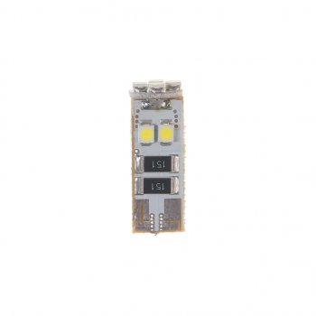 152 р. Лампа светодиодная 12V W5W T10 W2.1x9.5d 6000K 8 LED с обманкой CANbus MEGAPOWER MEGAPOWER-AUTOMOTIVE 70222w  с доставкой в г. Майкоп. Увеличить фотографию 2