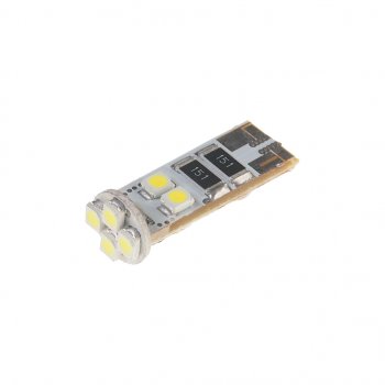 152 р. Лампа светодиодная 12V W5W T10 W2.1x9.5d 6000K 8 LED с обманкой CANbus MEGAPOWER MEGAPOWER-AUTOMOTIVE 70222w  с доставкой в г. Майкоп. Увеличить фотографию 1