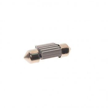 67 р. Лампа светодиодная 24V C5W SV8.5-8 6000K двухцокольная 2 светодиода MEGAPOWER MEGAPOWER-AUTOMOTIVE 70225w-24  с доставкой в г. Майкоп. Увеличить фотографию 2