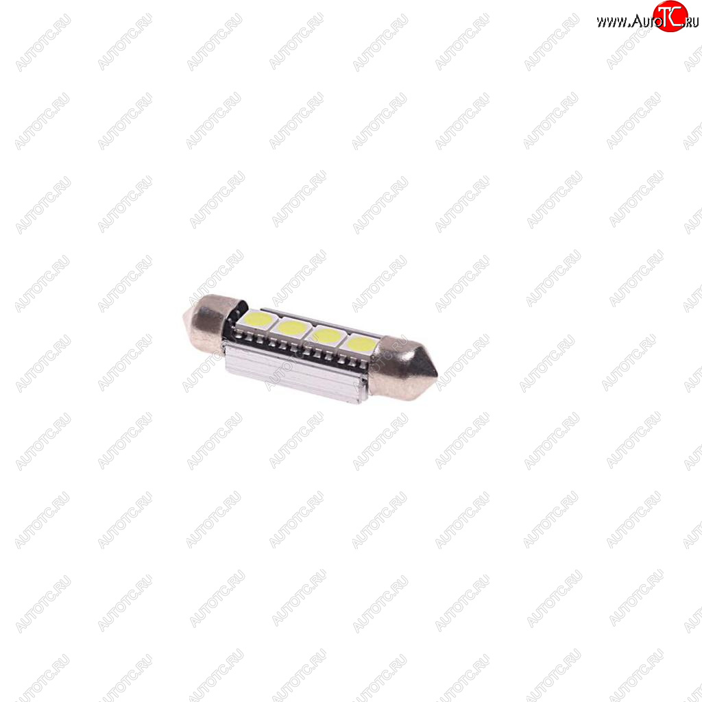 83 р. Лампа светодиодная 12V C5W SV8.5-8 6000K двухцокольная 4 светодиода с обманкой CANbus MEGAPOWER MEGAPOWER-AUTOMOTIVE 70232w  с доставкой в г. Майкоп