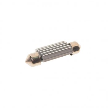 245 р. Лампа светодиодная 24V C5W SV8.5-8 6000K двухцокольная 6 светодиодов MEGAPOWER MEGAPOWER-AUTOMOTIVE 70253w-24  с доставкой в г. Майкоп. Увеличить фотографию 2