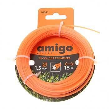 116 р. Леска для триммера 1.5мм 15м звезда AMIGO AMIGO 70341  с доставкой в г. Майкоп. Увеличить фотографию 1