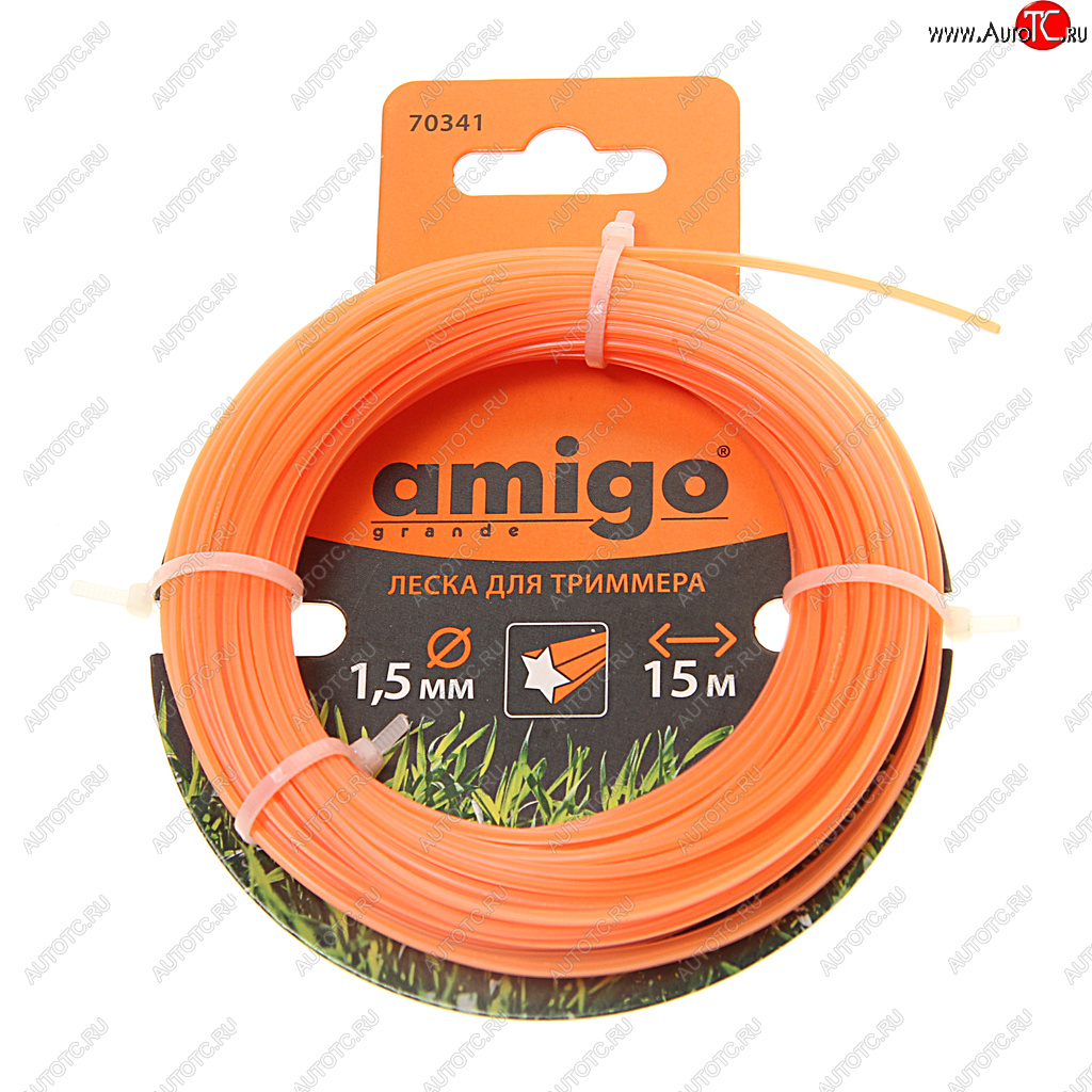 116 р. Леска для триммера 1.5мм 15м звезда AMIGO AMIGO 70341  с доставкой в г. Майкоп