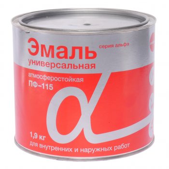 539 р. Краска черная 1.9кг ПФ-115 АЛЬФА АЛЬФА 704  с доставкой в г. Майкоп. Увеличить фотографию 1