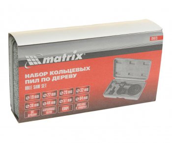 599 р. Набор коронок по дереву 19.0-64.0мм (11шт.) MATRIX MATRIX 70473  с доставкой в г. Майкоп. Увеличить фотографию 3