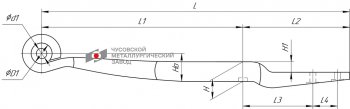 18 549 р. Полурессора BPW задняя прицепа (1 лист) прямая L=935мм ЧМЗ SPRINGER ЧМЗ 705601bw-13.90.0  с доставкой в г. Майкоп. Увеличить фотографию 1