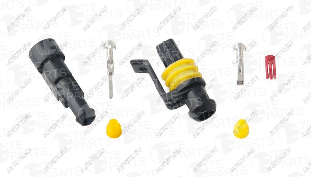 263 р. Разъем IVECO электрический (1-о контактный) (7810017+7810016) TE PARTS TE PARTS 7110033  с доставкой в г. Майкоп